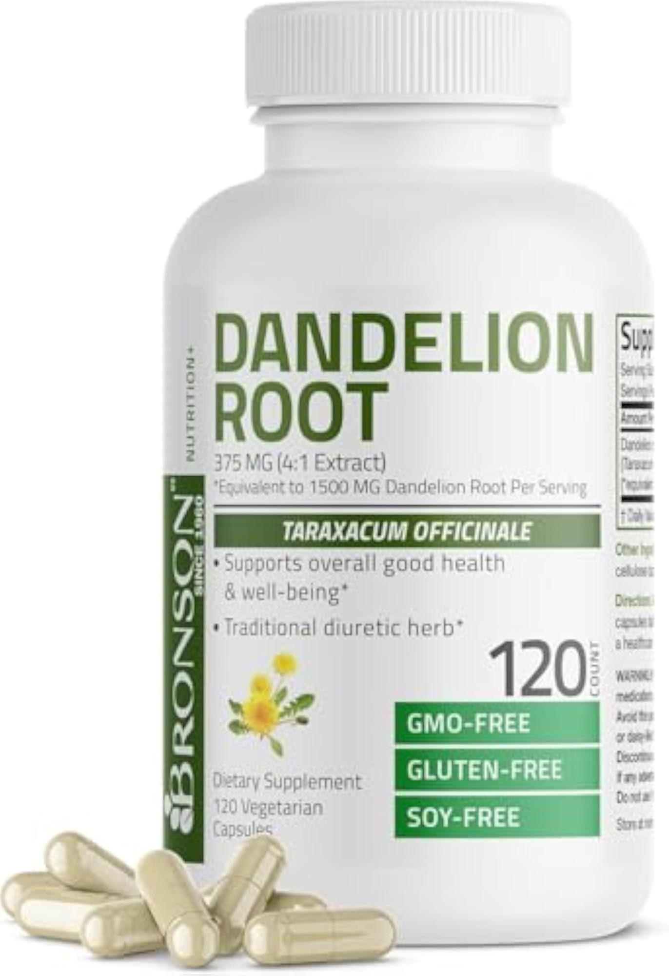 Dandelion Root High Potency Supplement, 120 Vegetarian Capsules